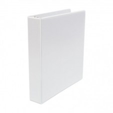 White 3 Ring Clear View Binders